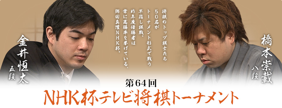 第64回nhk杯準々決勝 第3局 金井恒太五段 橋本崇載八段 ロックショウギ
